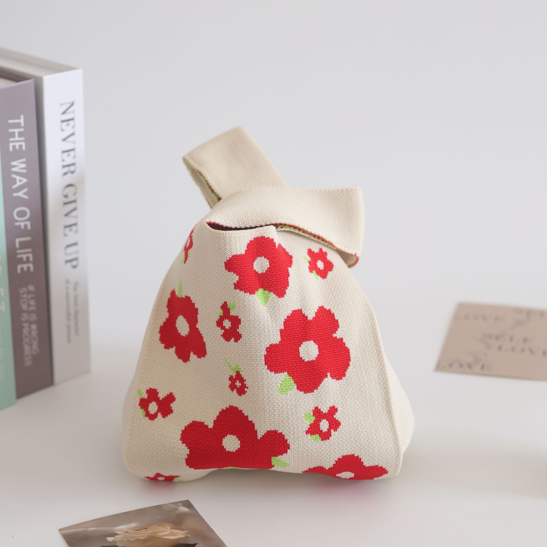 小花柄ベージュ