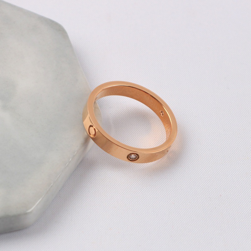 4mm 3 ダイヤモンド (ローズゴールド)