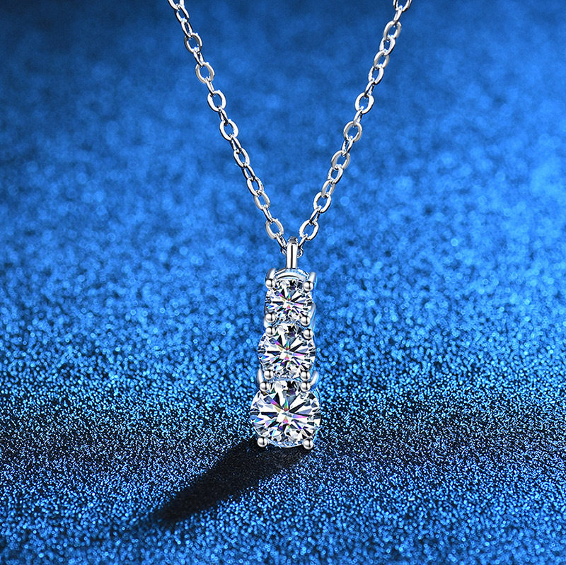 ステップバイステップネックレス[ホワイトゴールド]