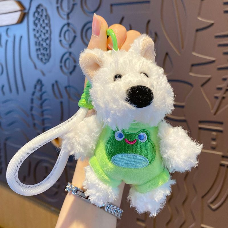 ぬいぐるみバレリアン子犬ペンダント - (カエル) 無料のシルバーリング