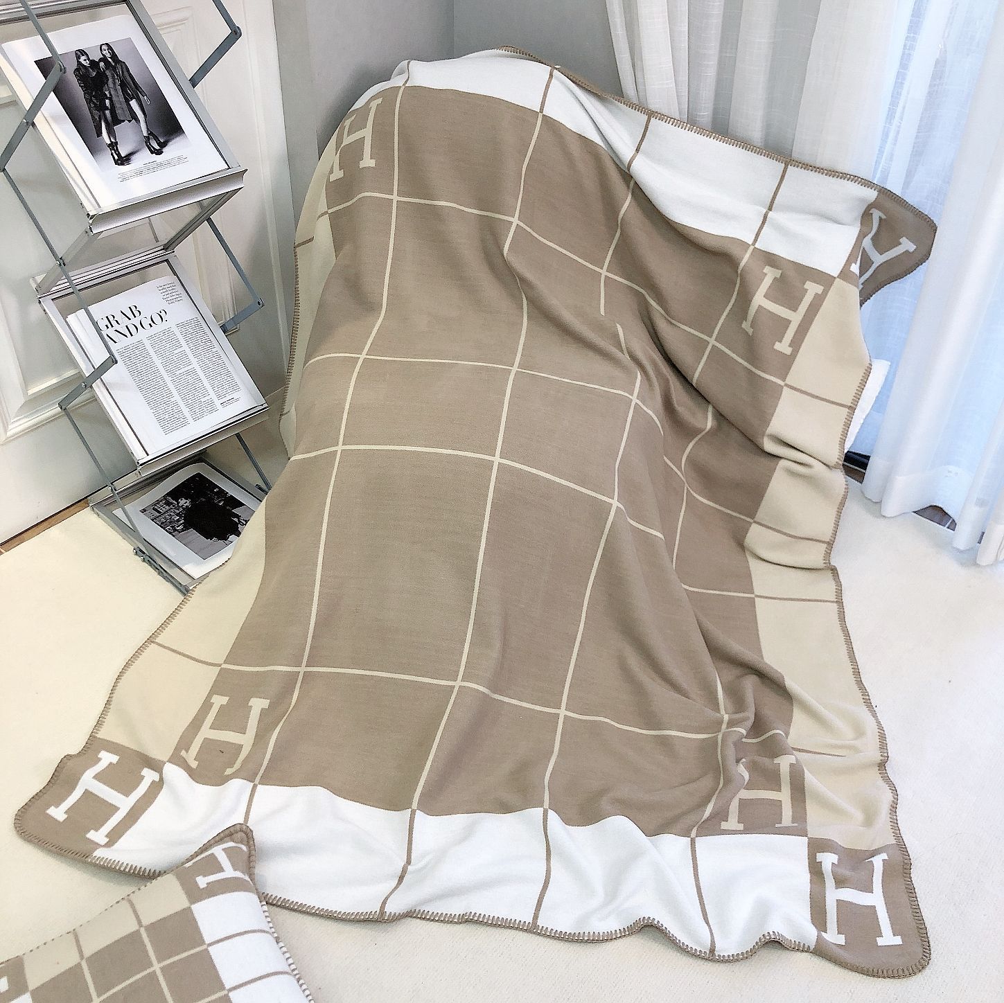 ストライプミルクティー色 800g