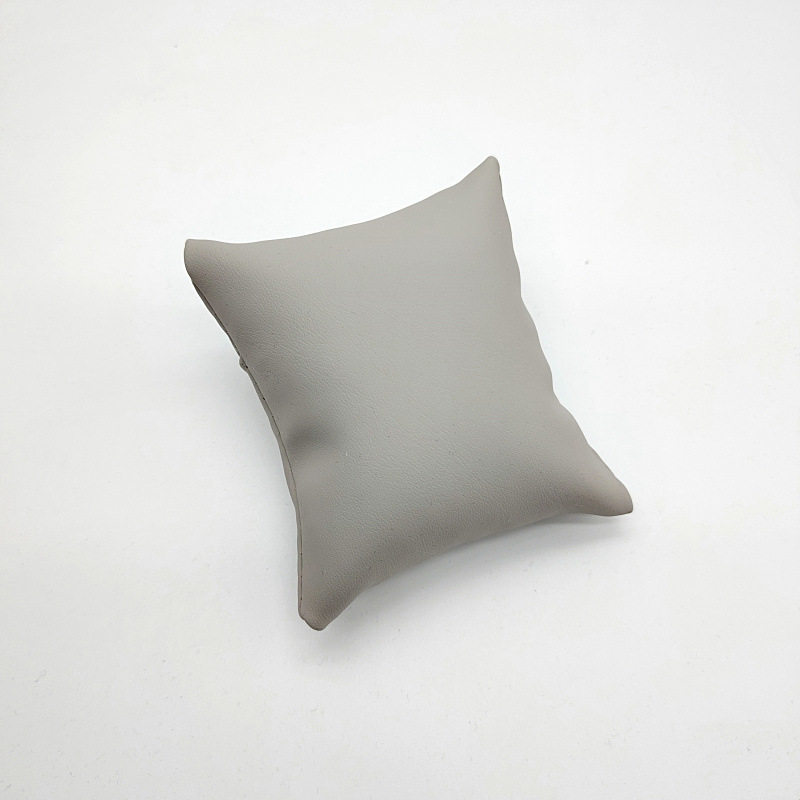 グレー PU レザー 8X9CM; No. 1