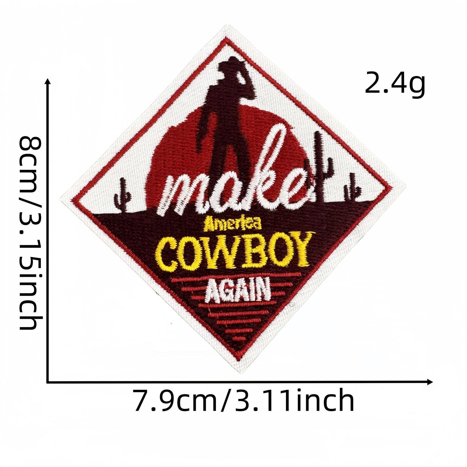 トレンドの英語布ステッカー 35#