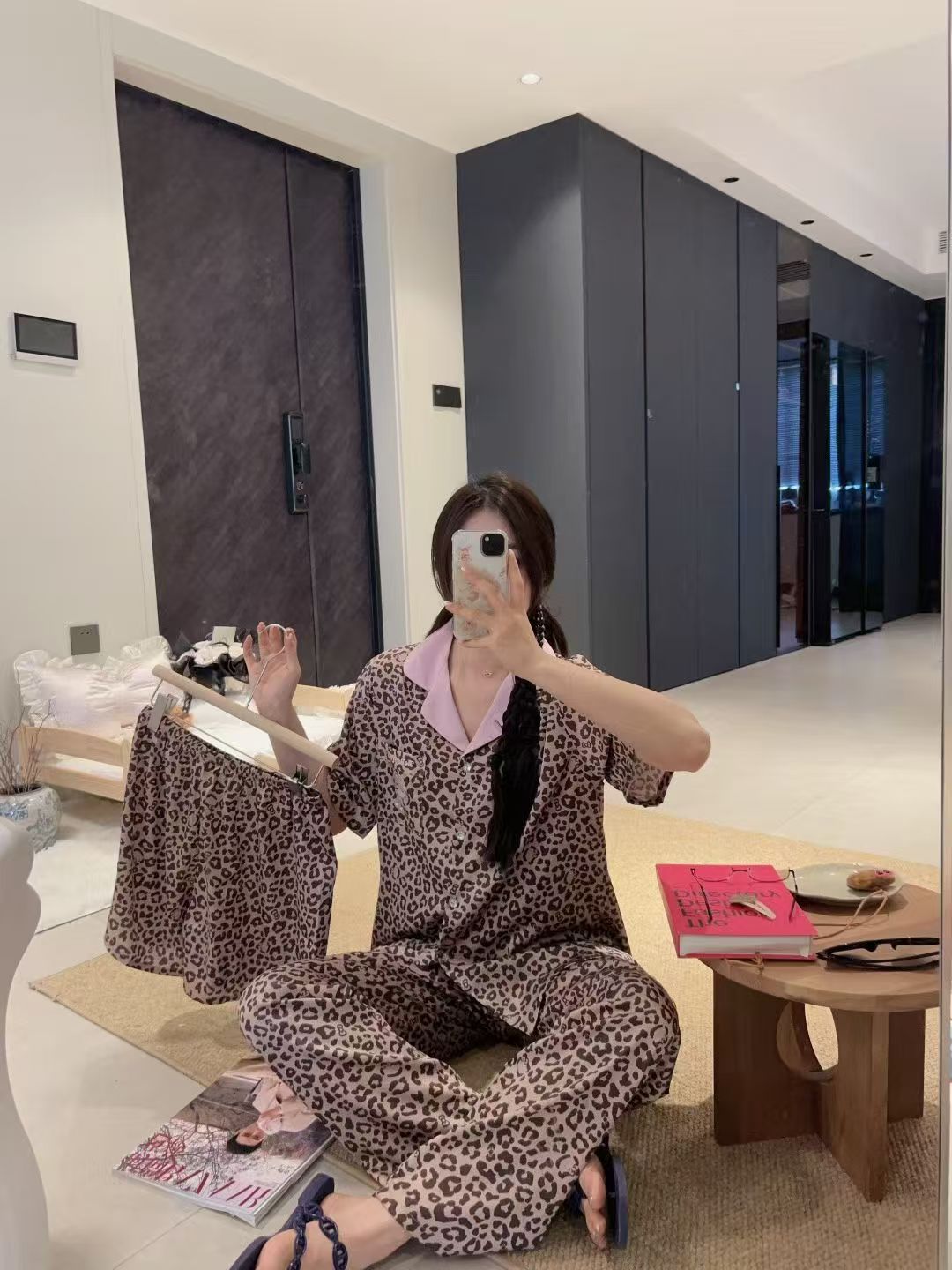 三件套豹纹KT粉