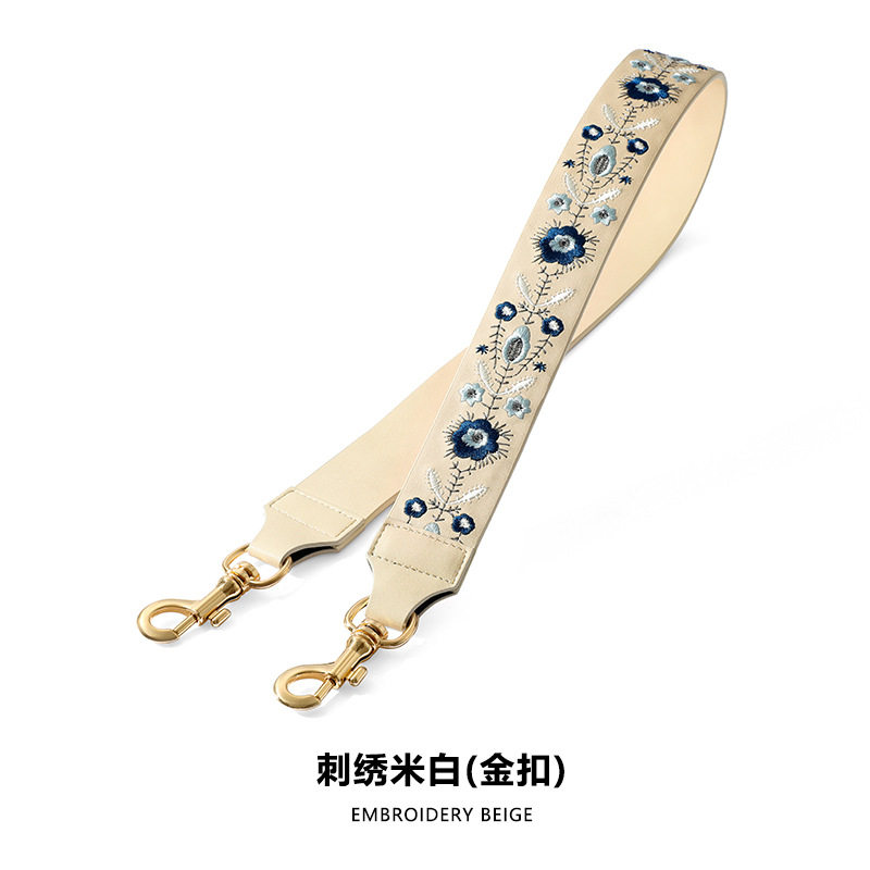 A-19刺繍米プラチナバックル