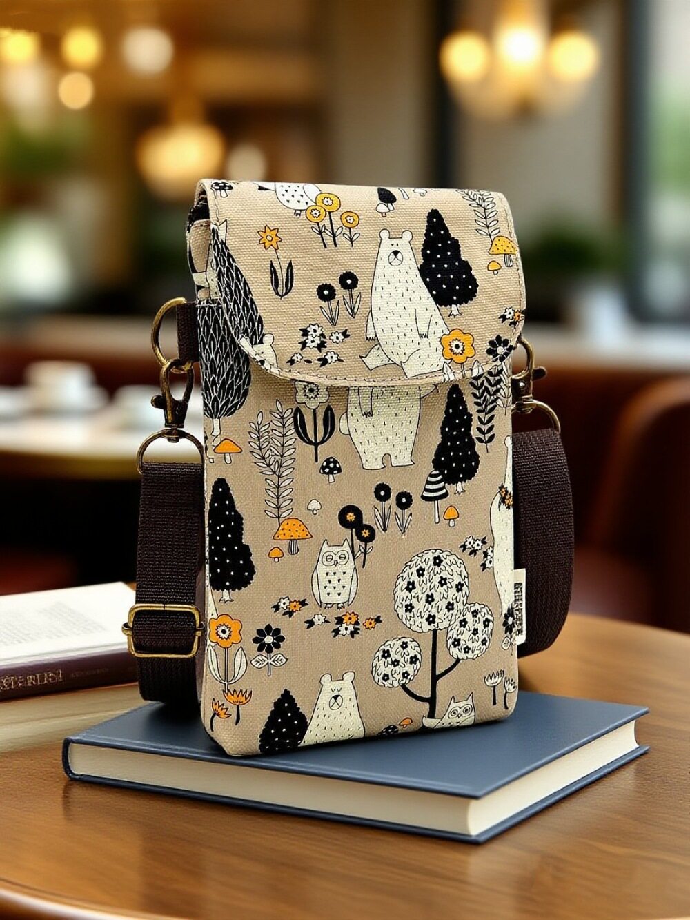 携帯電話の森の熊-米灰