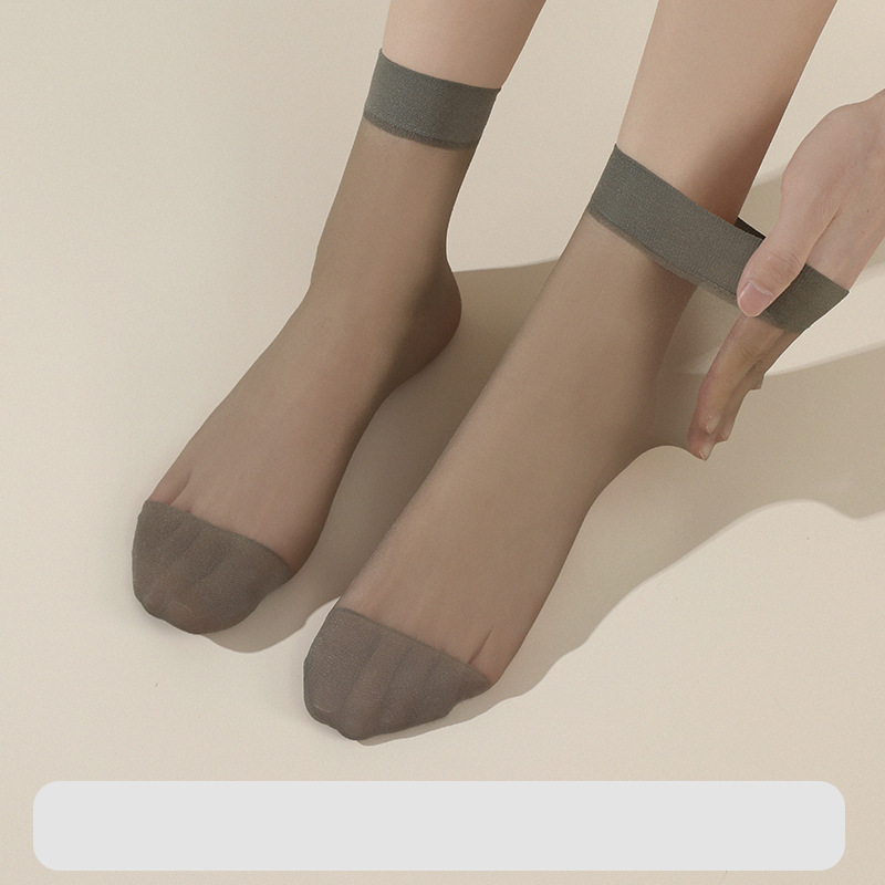 ノーマルドットフリークリスタルストッキング【グレー】