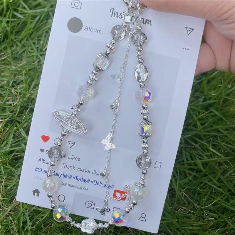 シルバー【蝶タッセル】【透明クリップ無料】