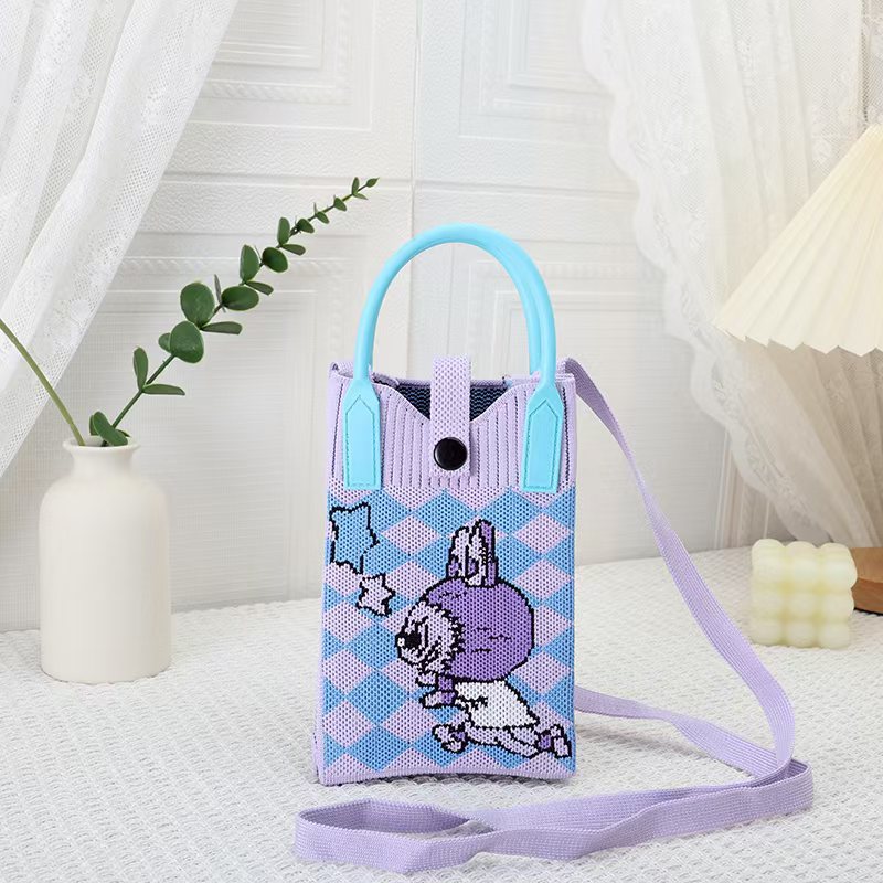 【シリコン+ショルダーストラップ】紫布