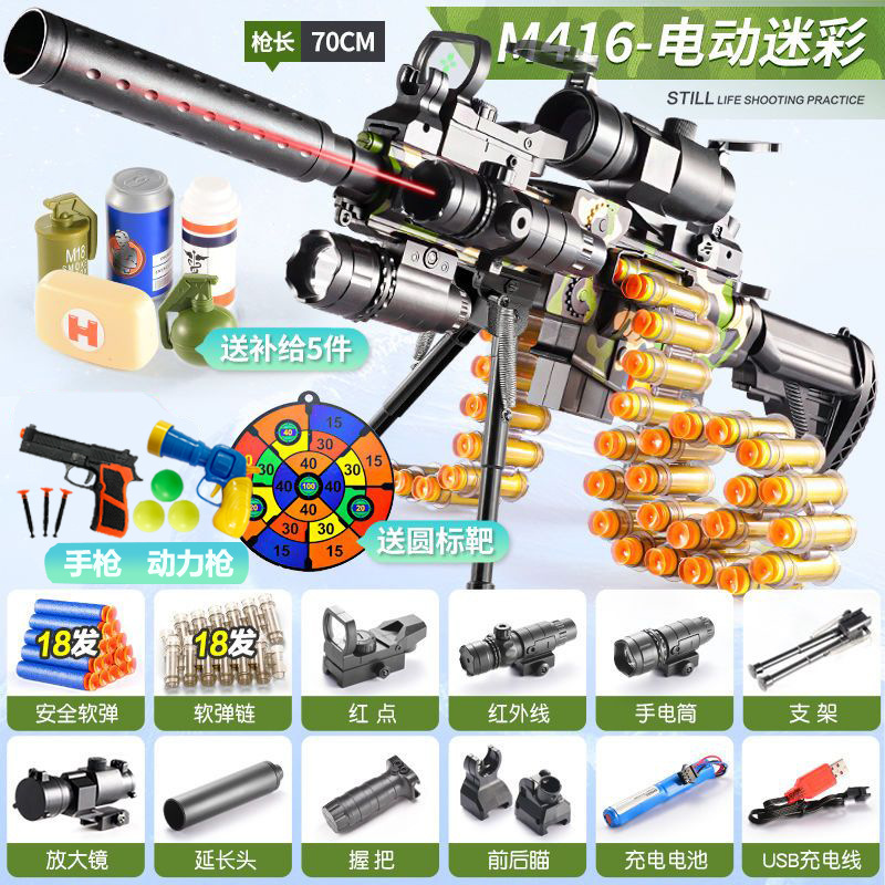 電動スプリングチェーン M416 カモフラージュ [トップ構成]