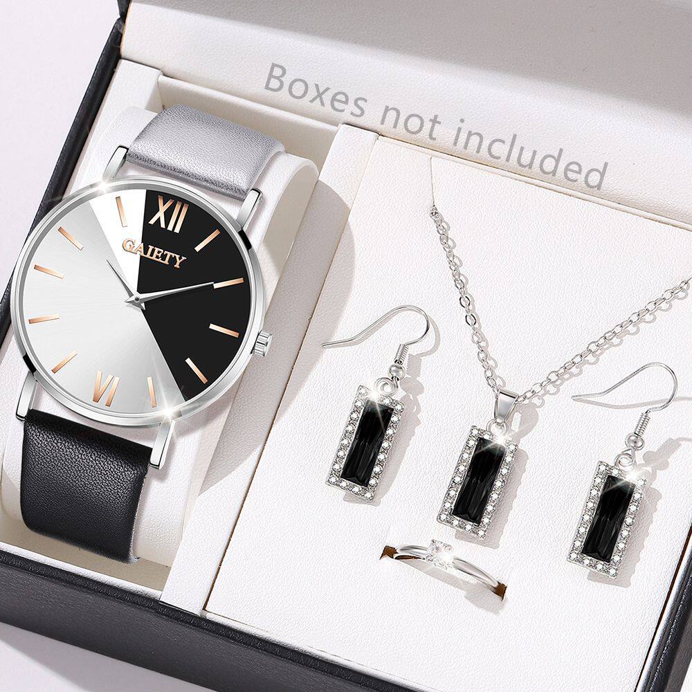 シルバー+ブラック+ローマンプレート+ダイヤモンドスクエアアクセサリー