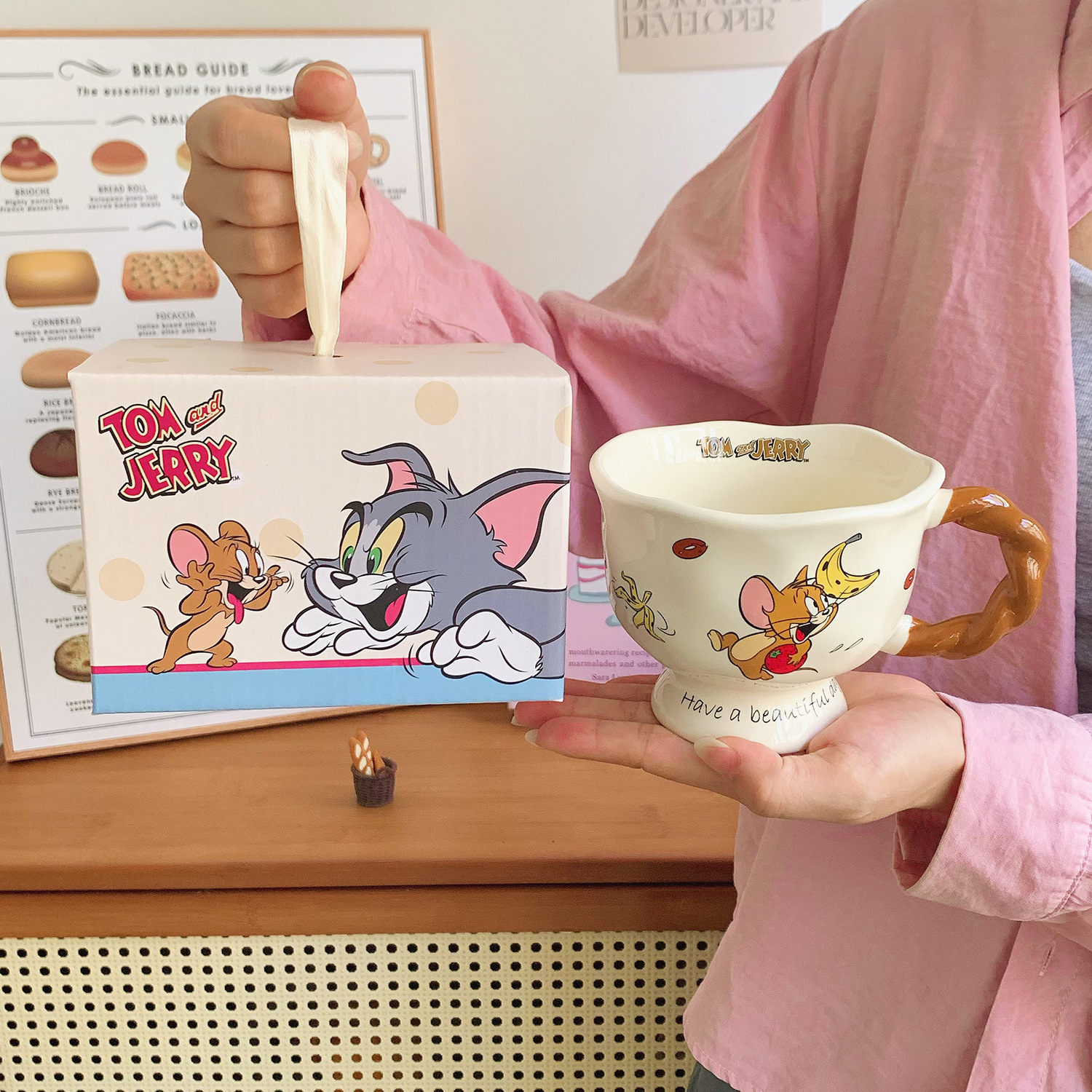 トムとジェリー ゴブレット ブラウン [ギフトボックス]