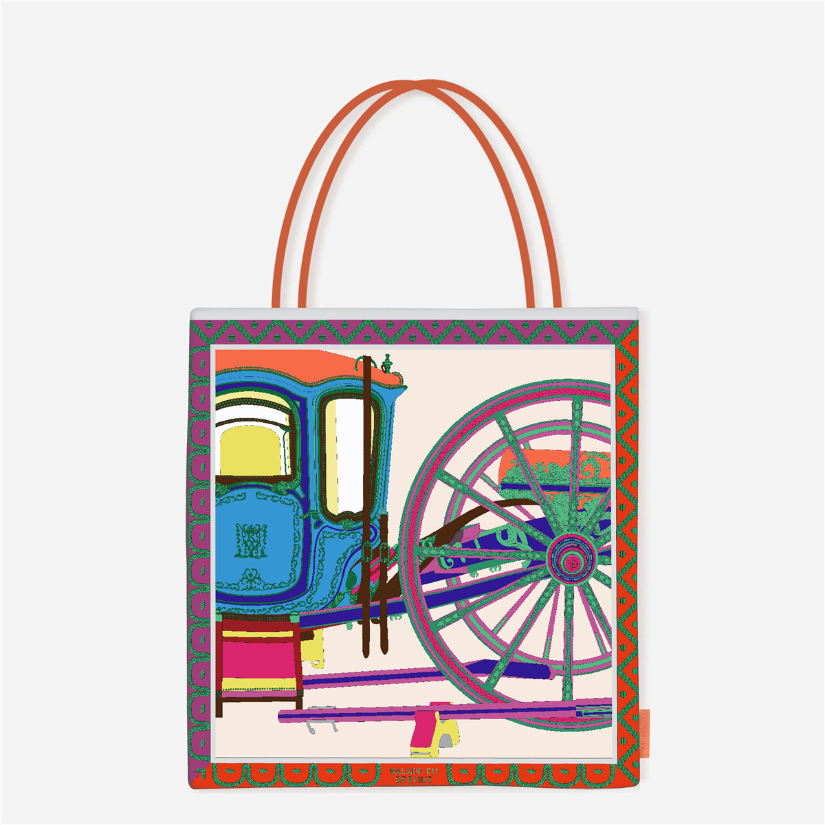 ベージュの馬車