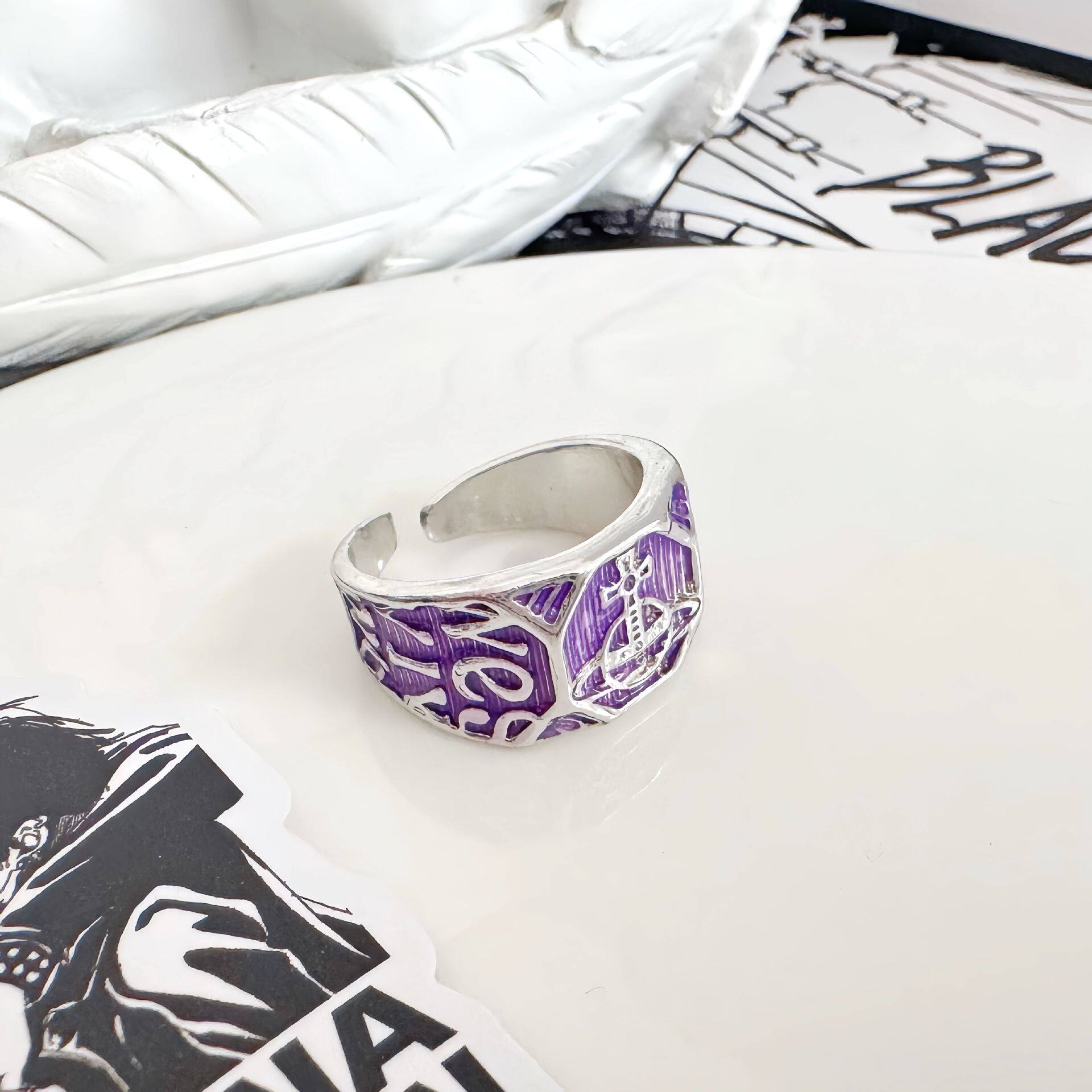 シルバーパープルリング