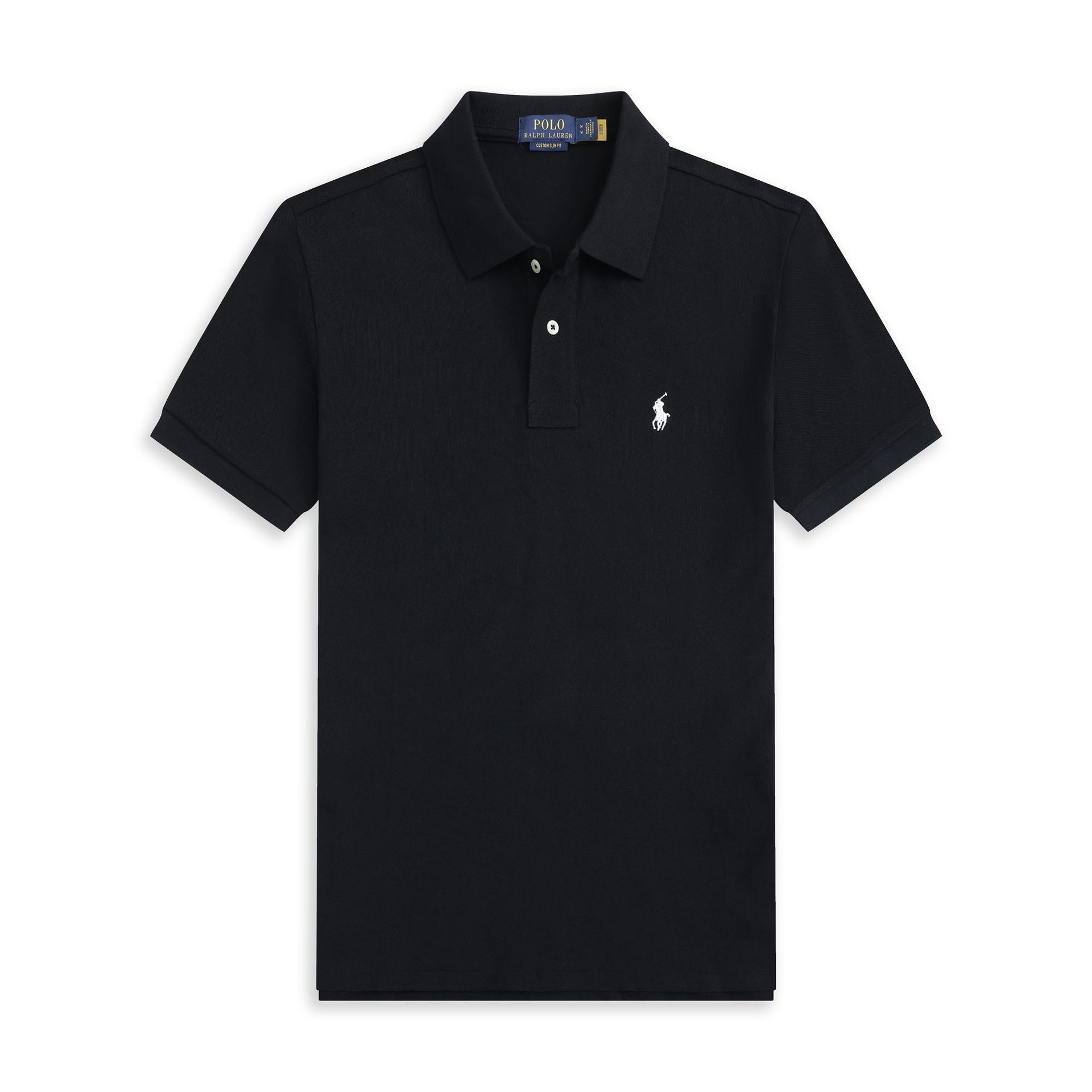 POLO 半袖【ブラックホワイトレーベル】
