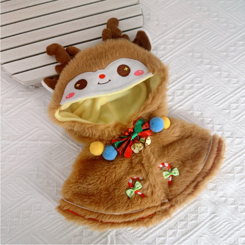 茶色のクリスマスヘラジカのストール