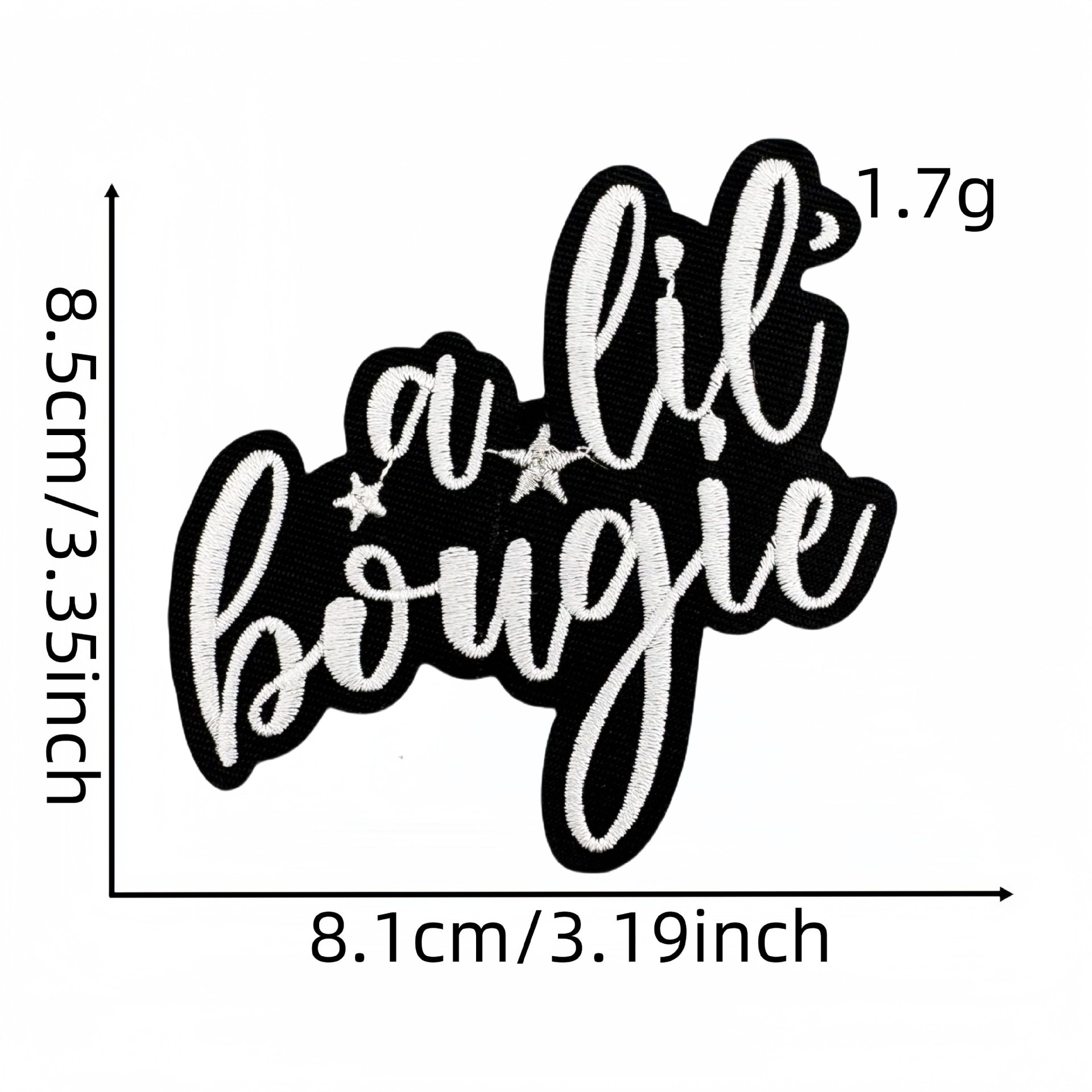 トレンドの英語布ステッカー6#