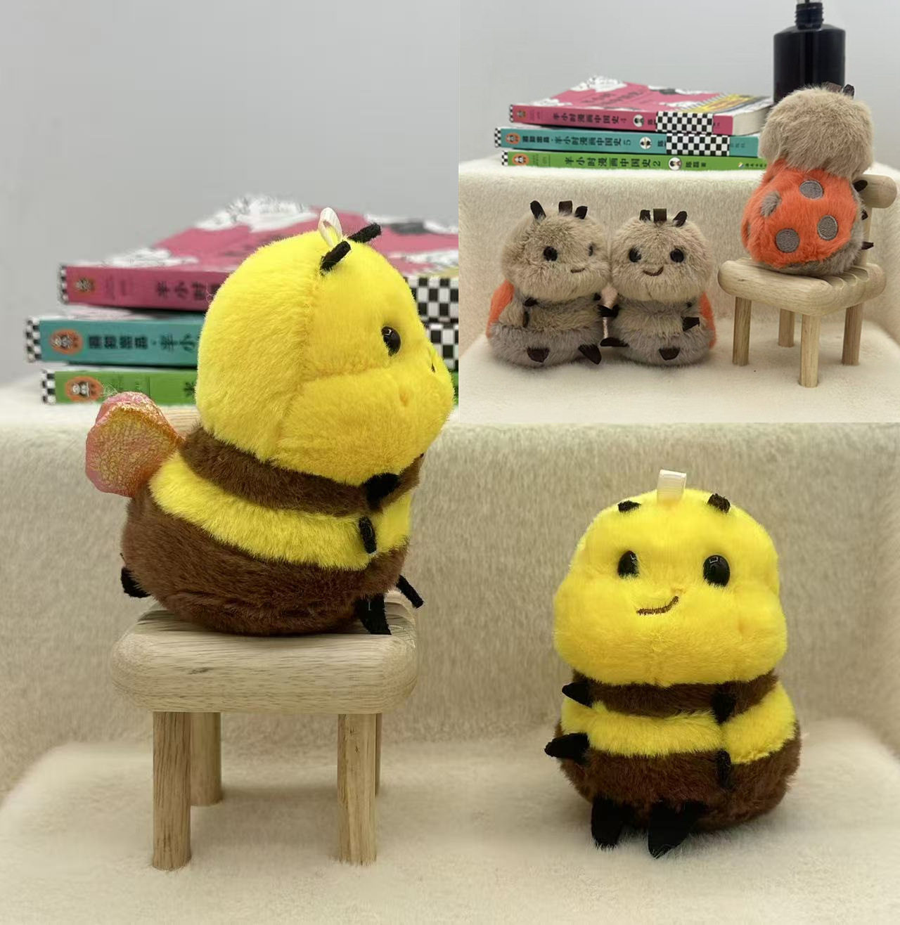 ミツバチとてんとう虫