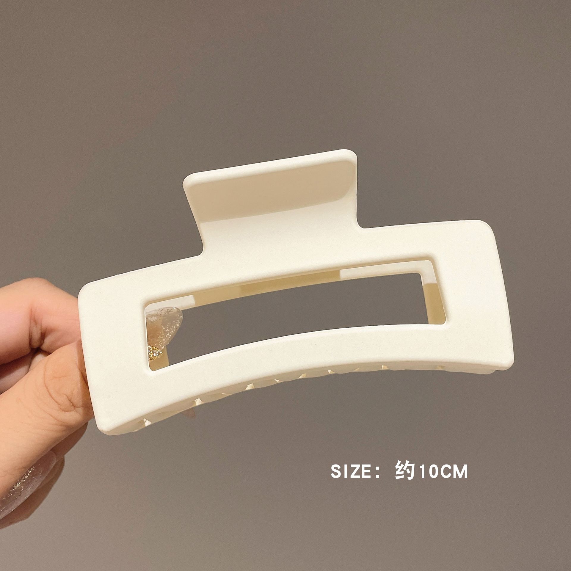 49#ホワイトスクエアクリップ 10.5CM