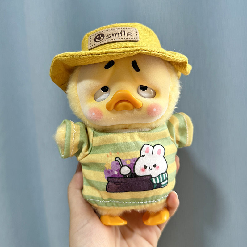 Sサイズのウサギのシャツの黄色のスマイルの帽子