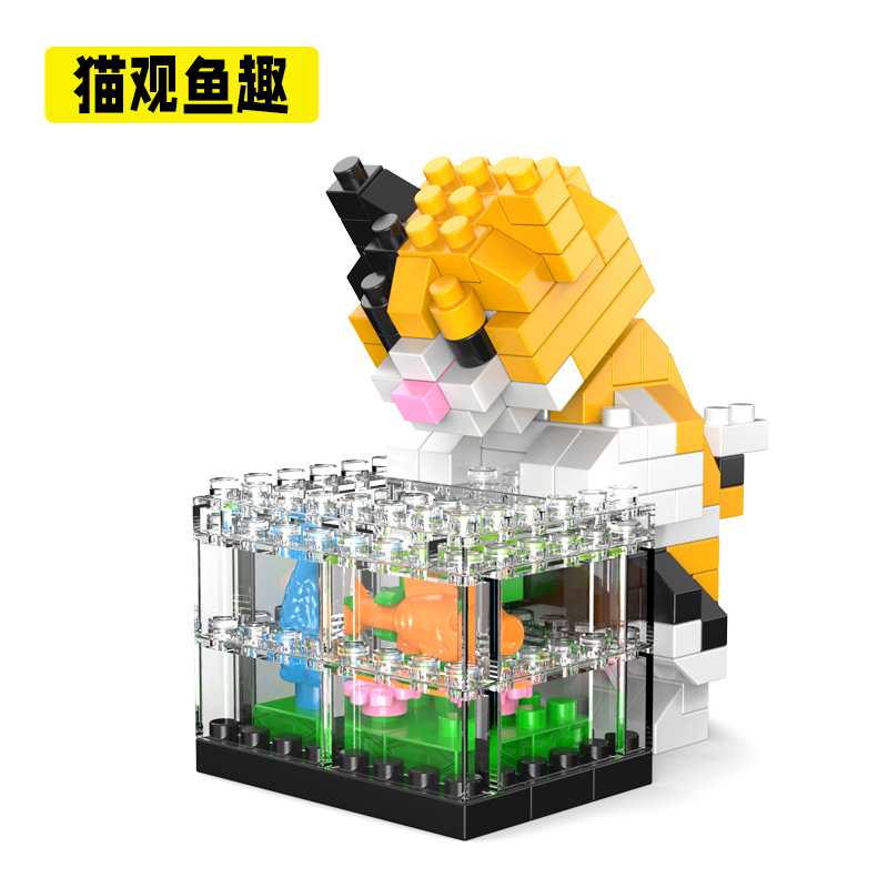 135-魚を観察する猫