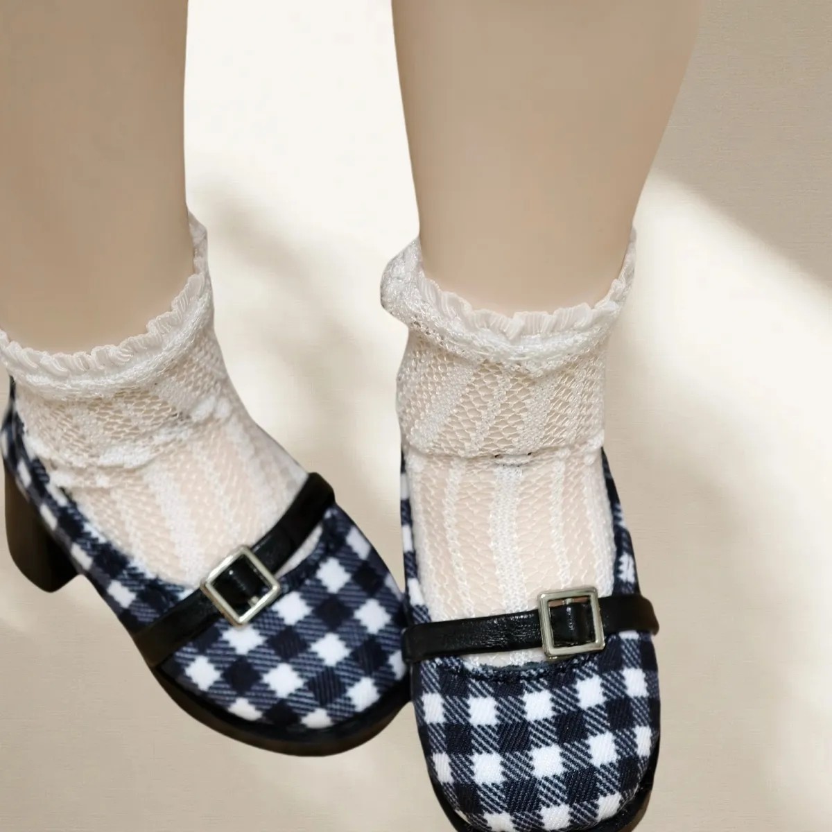 黒のチェック柄