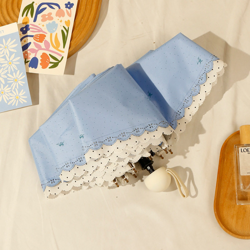 ブルー（8本骨小レース50％オフ）