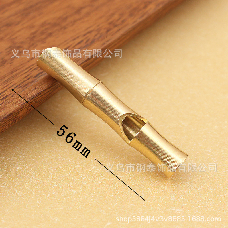 黄銅 (竹節) 口笛