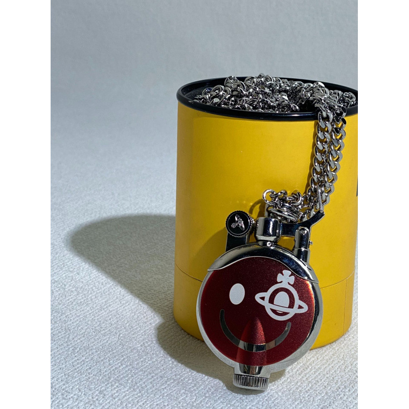 赤いスマイリーライター