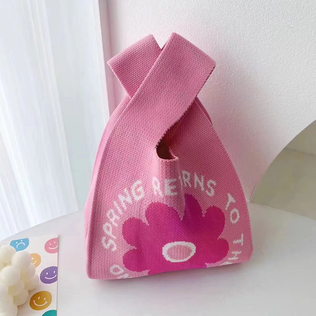 【ベストバッグ】ピンクレターフラワー