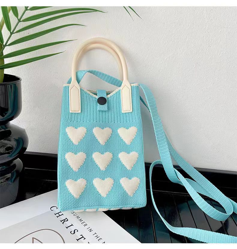 ラブ携帯電話バッグ ベージュ