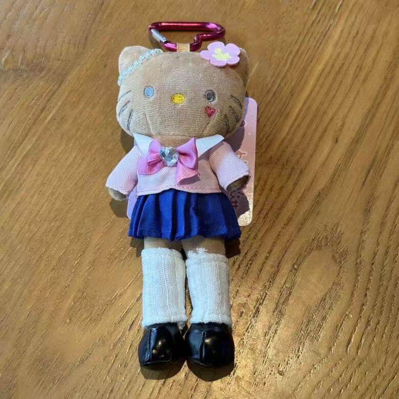 16cm ブラックレザー ホットガール ロングレッグ キャット ペンダント