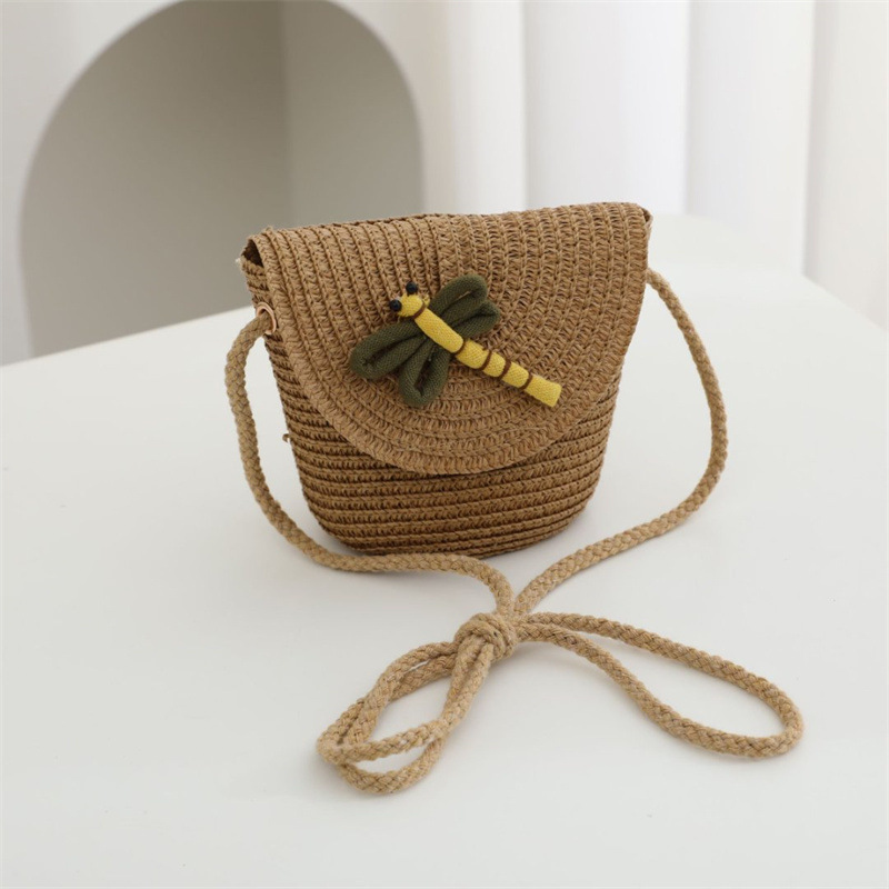 カーキ トンボ フリップバッグ 11*14*6cm