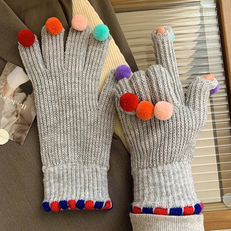 フィンガーレスグレー【毛玉ランダムカラー】