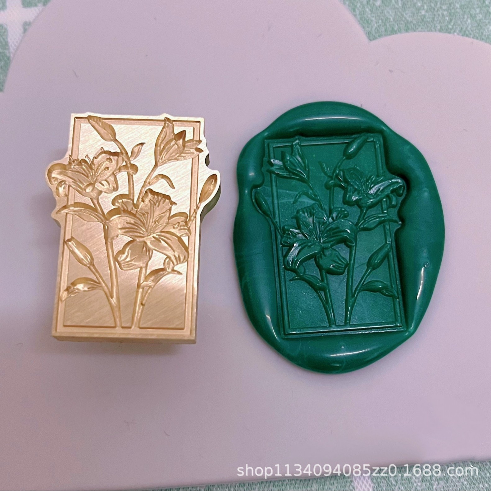 百合スタンプヘッド