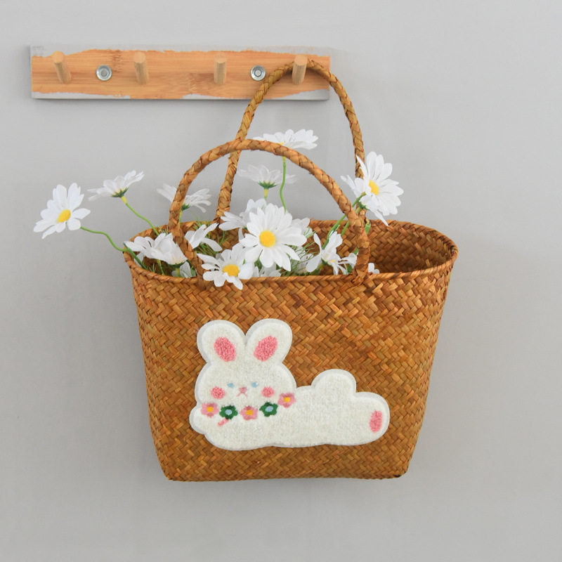 ストローバッグ-リトルホワイトラビット(Mサイズ 33×14×22)