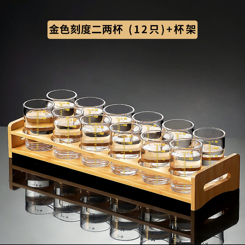 [12 カップ + 12 カップホルダー] 0.1kg ストレートラウンドカップ + 12 穴木製カップホルダー