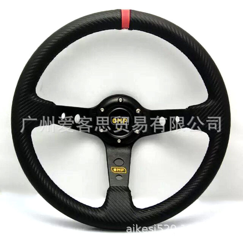 赤いインターフェースの炭素繊維の紋様の皮
