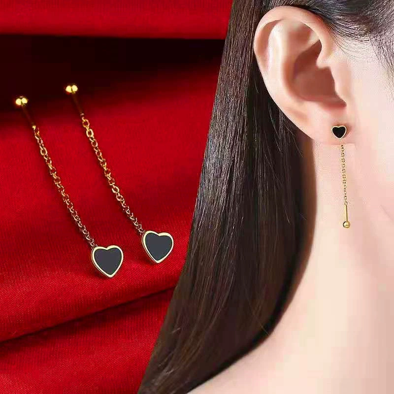 金色の油を塗った愛の耳ワイヤー