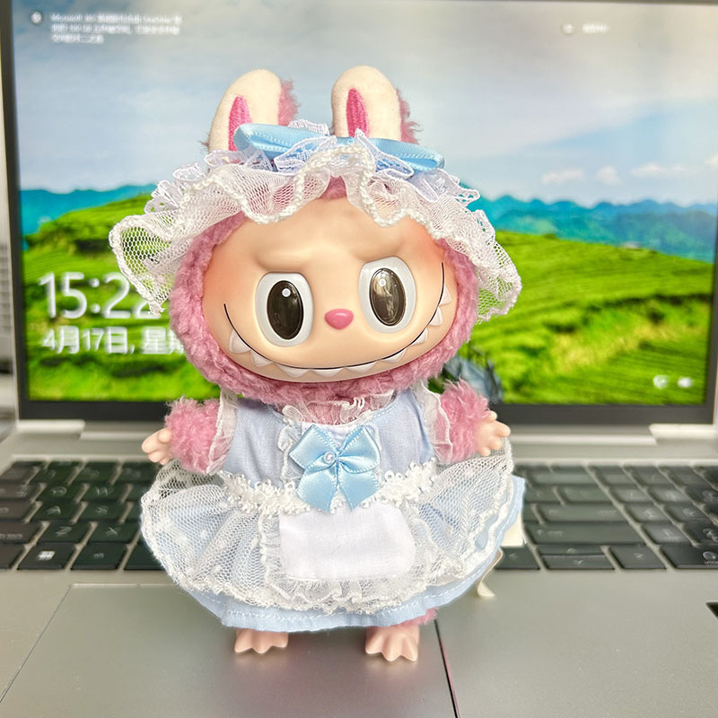 メイドブルーのカチューシャガーゼスカート