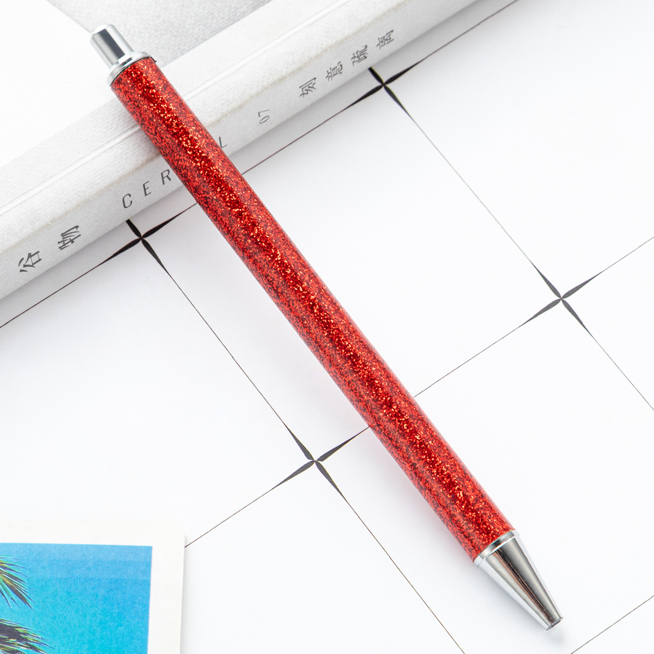 大きな赤い色 (銀の部品)