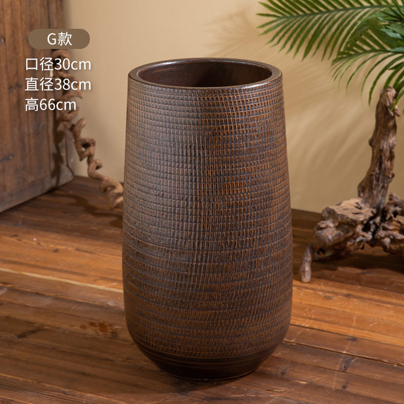 彫刻模様付き植木鉢 Gタイプ（穴あけ加工なし）