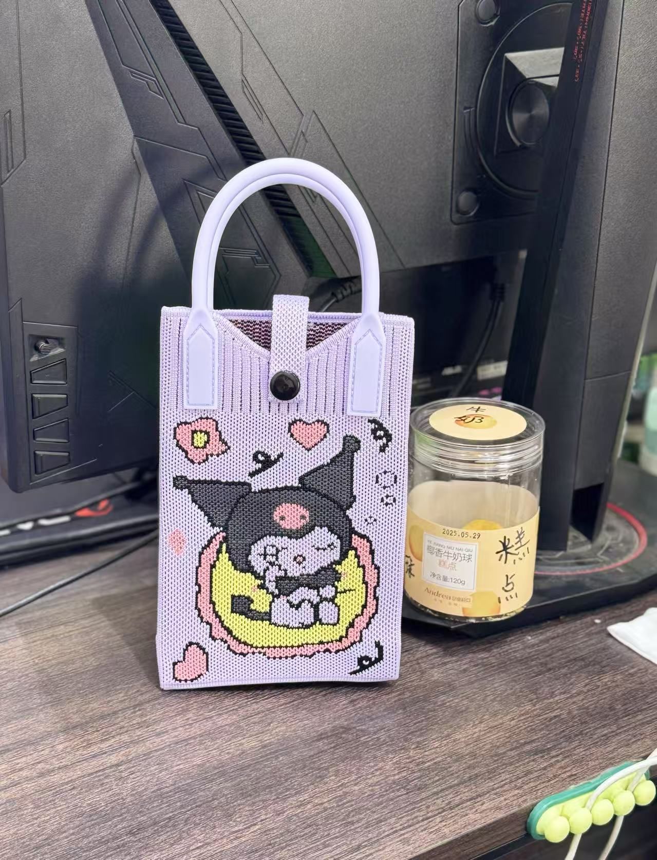 【シリコン+ショルダーストラップ】パープルカオスマウスキャット