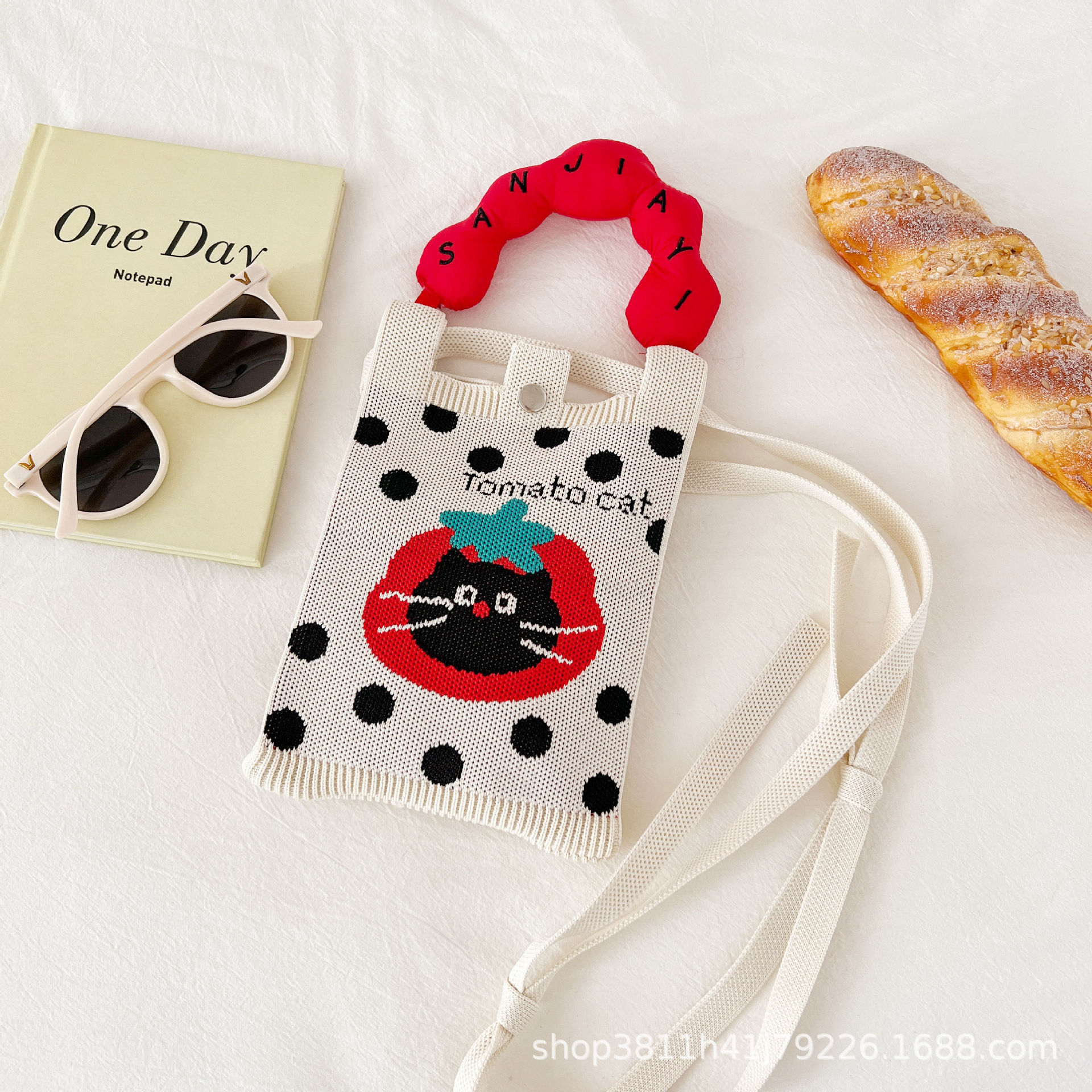 【ハンドル+ショルダーストラップ】パーシモンキャットヘッド