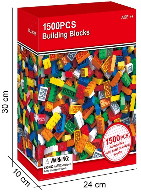 カラーボックスに1500粒