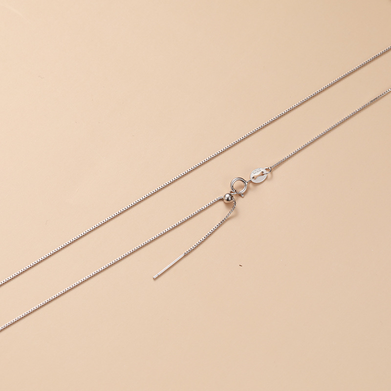 45cm ユニバーサルチェーン 0.8MM ボックスチェーン シルバー