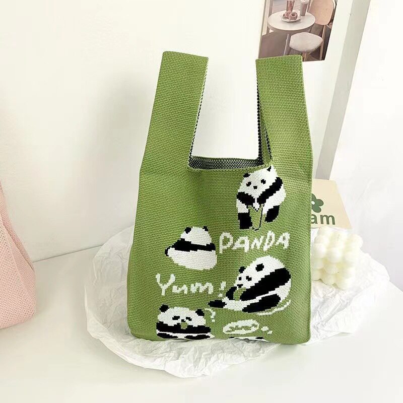 5匹のパンダ-緑【ネット赤パンダおじいさん同金】