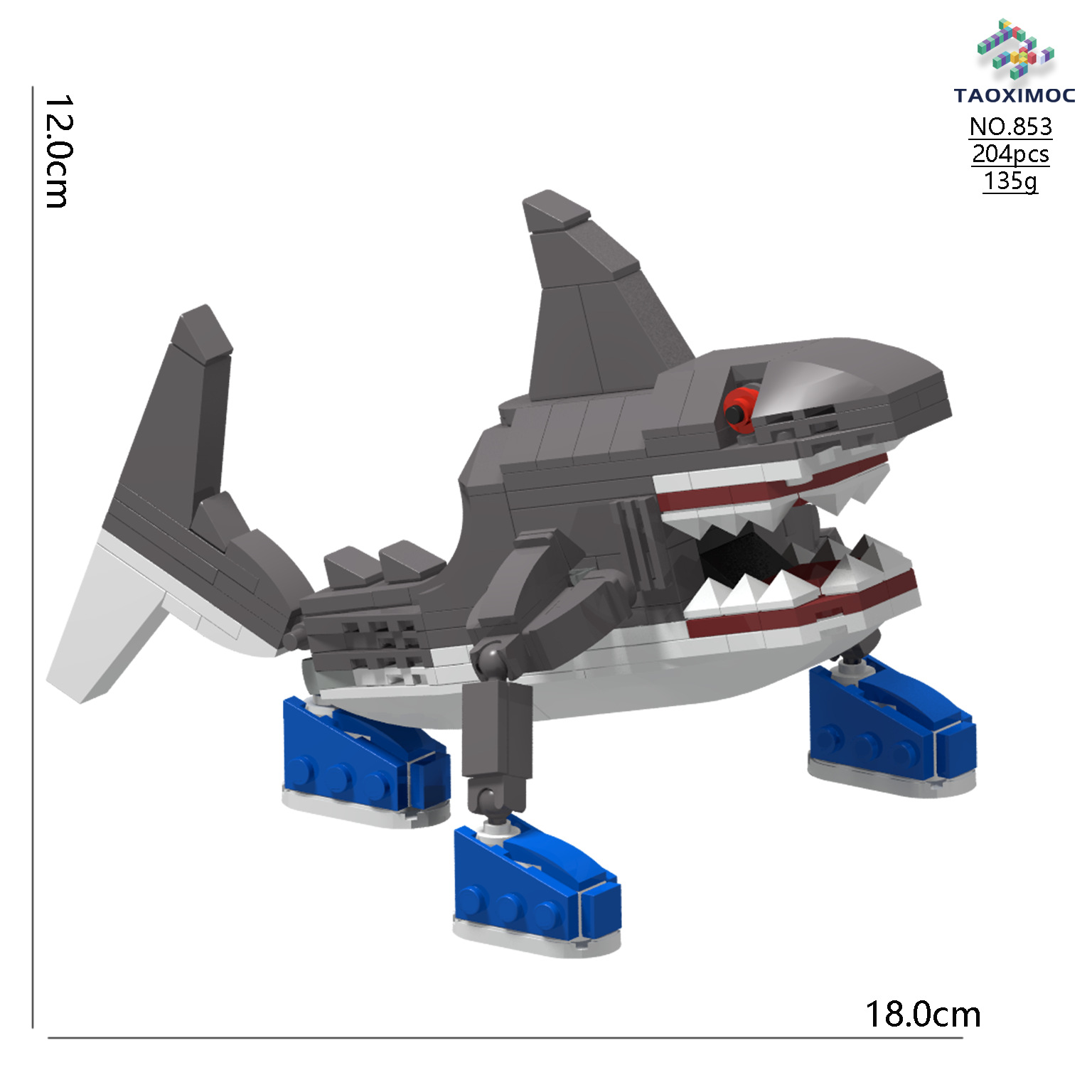 【在庫あり】853	突然変異した三本足のサメ