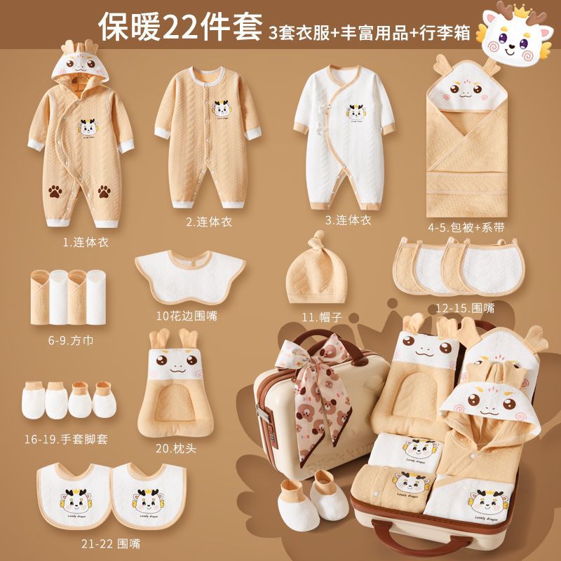 絶妙なレザースーツケーススタイルのカロン22ピースの暖かくて厚いスタイル☆