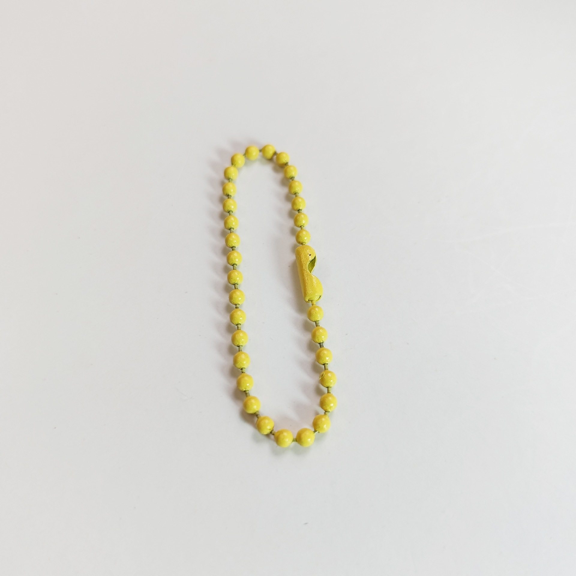 イエローウェーブビーズチェーン(12cm)